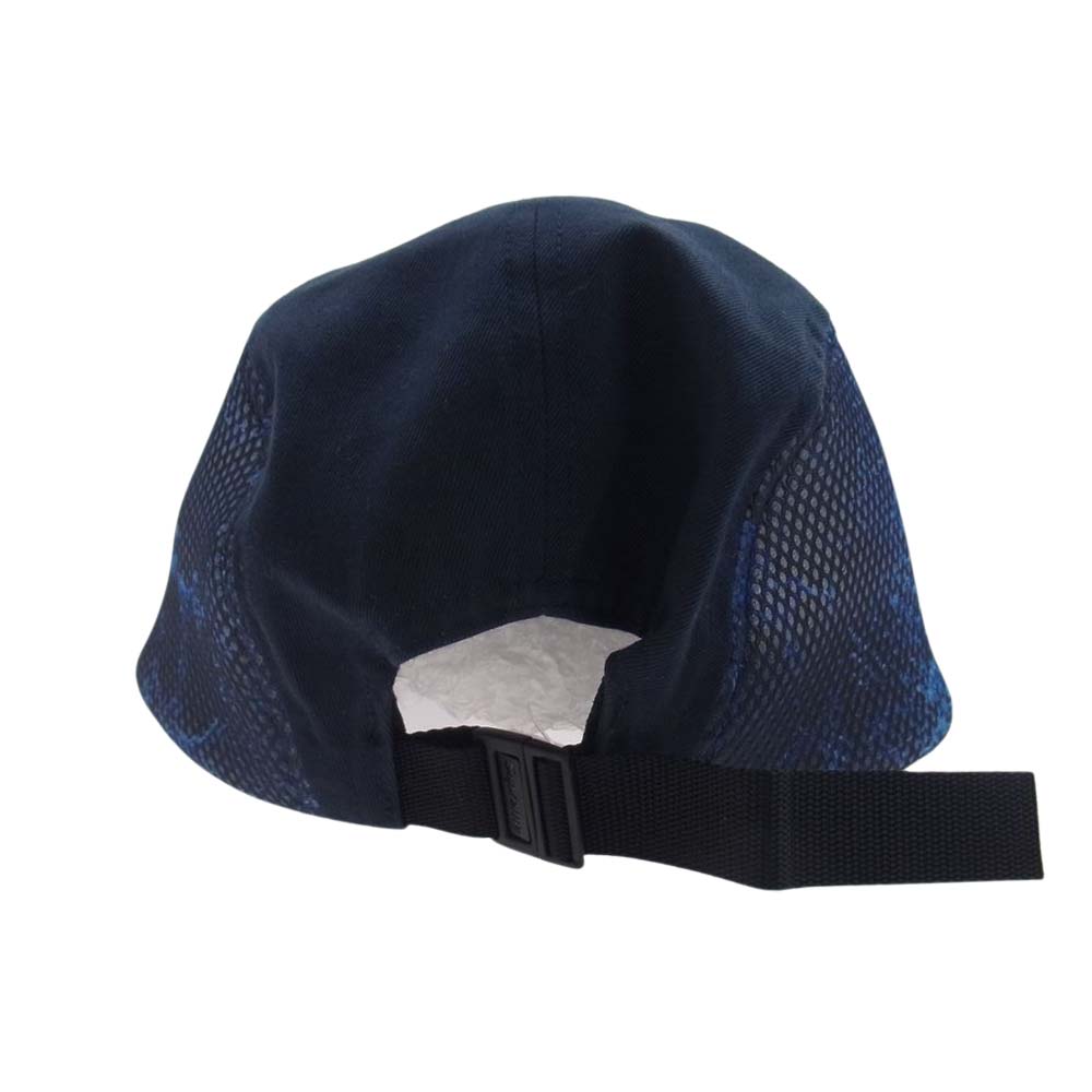 Supreme シュプリーム 20SS Snakeskin Mesh Camp Cap スネークスキン メッシュ キャップ ネイビー系【極上美品】【中古】