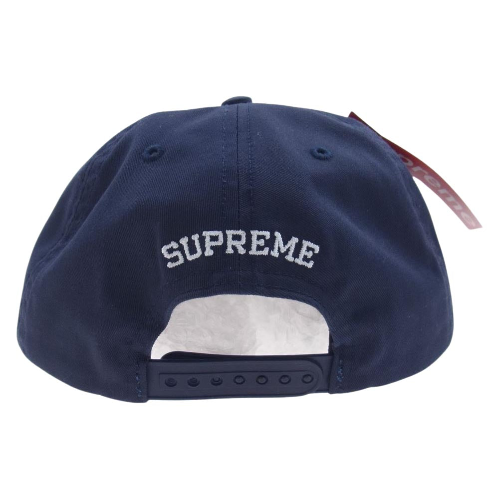 Supreme シュプリーム 19SS World 5-Panel ワールド キャップ ネイビー系【極上美品】【中古】