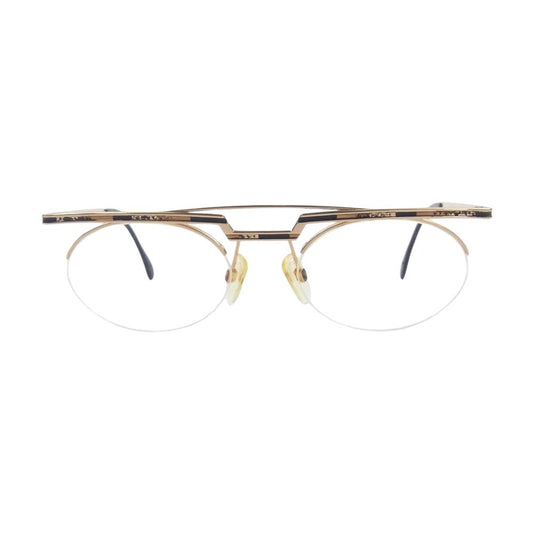 CAZAL カザール 758 吊下げレンズ ブリッジ アイウェア 眼鏡 ゴールド系【中古】
