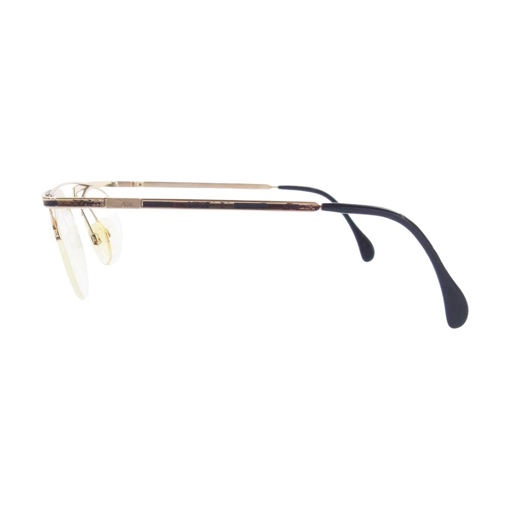 CAZAL カザール 758 吊下げレンズ ブリッジ アイウェア 眼鏡 ゴールド系【中古】