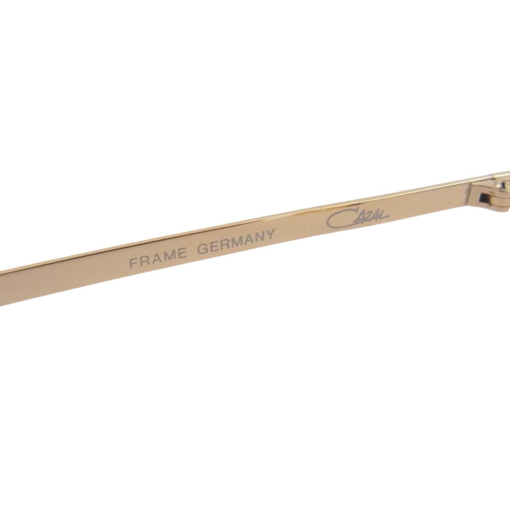 CAZAL カザール 758 吊下げレンズ ブリッジ アイウェア 眼鏡 ゴールド系【中古】