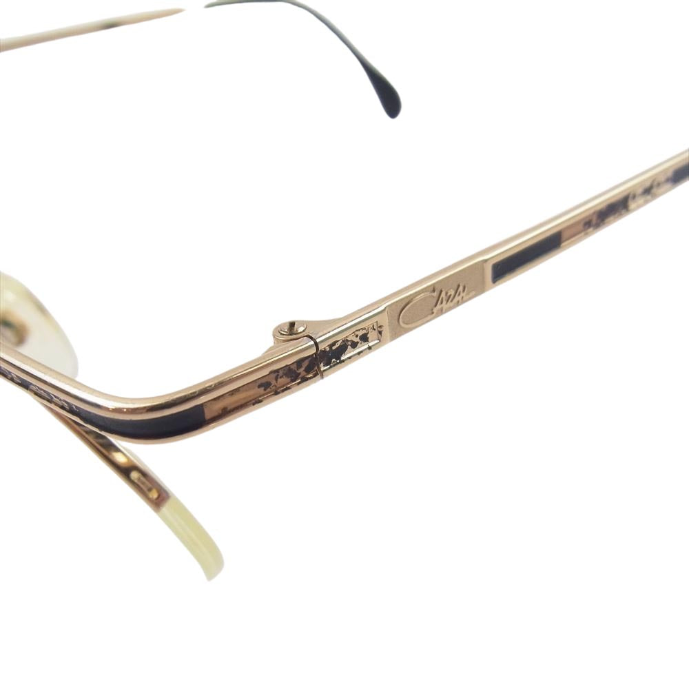 CAZAL カザール 758 吊下げレンズ ブリッジ アイウェア 眼鏡 ゴールド系【中古】