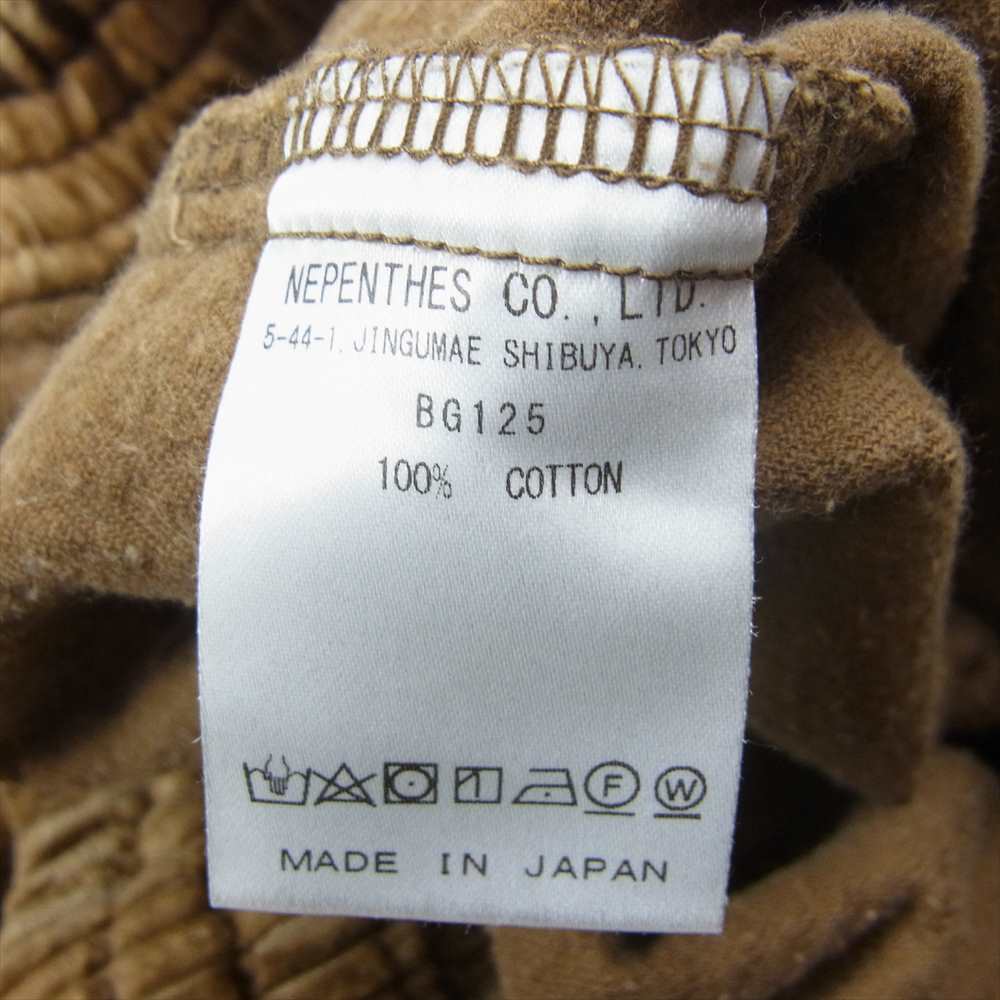 Needles ニードルス BG125 H.D. PANT ヒザデル コーデュロイ イージー パンツ ブラウン系 S【中古】