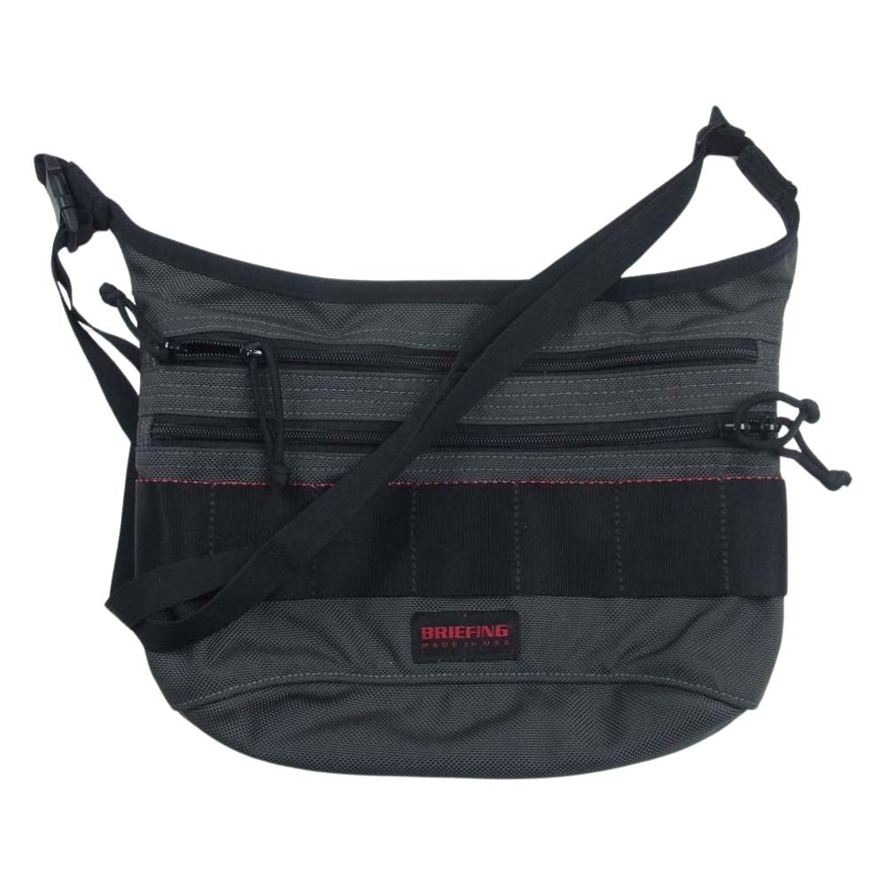BRIEFING ブリーフィング FIN フィン ショルダーバッグ グレー系【美品】【中古】
