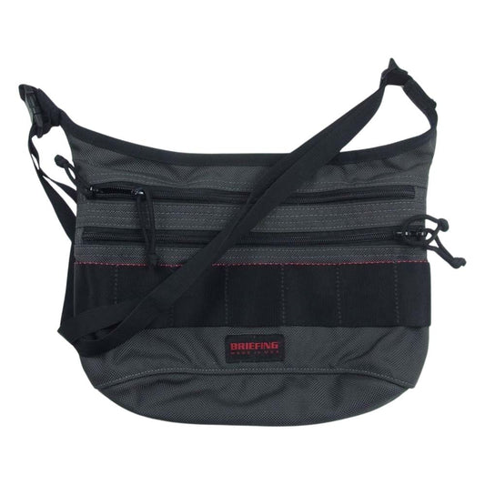 BRIEFING ブリーフィング FIN フィン ショルダーバッグ グレー系【美品】【中古】