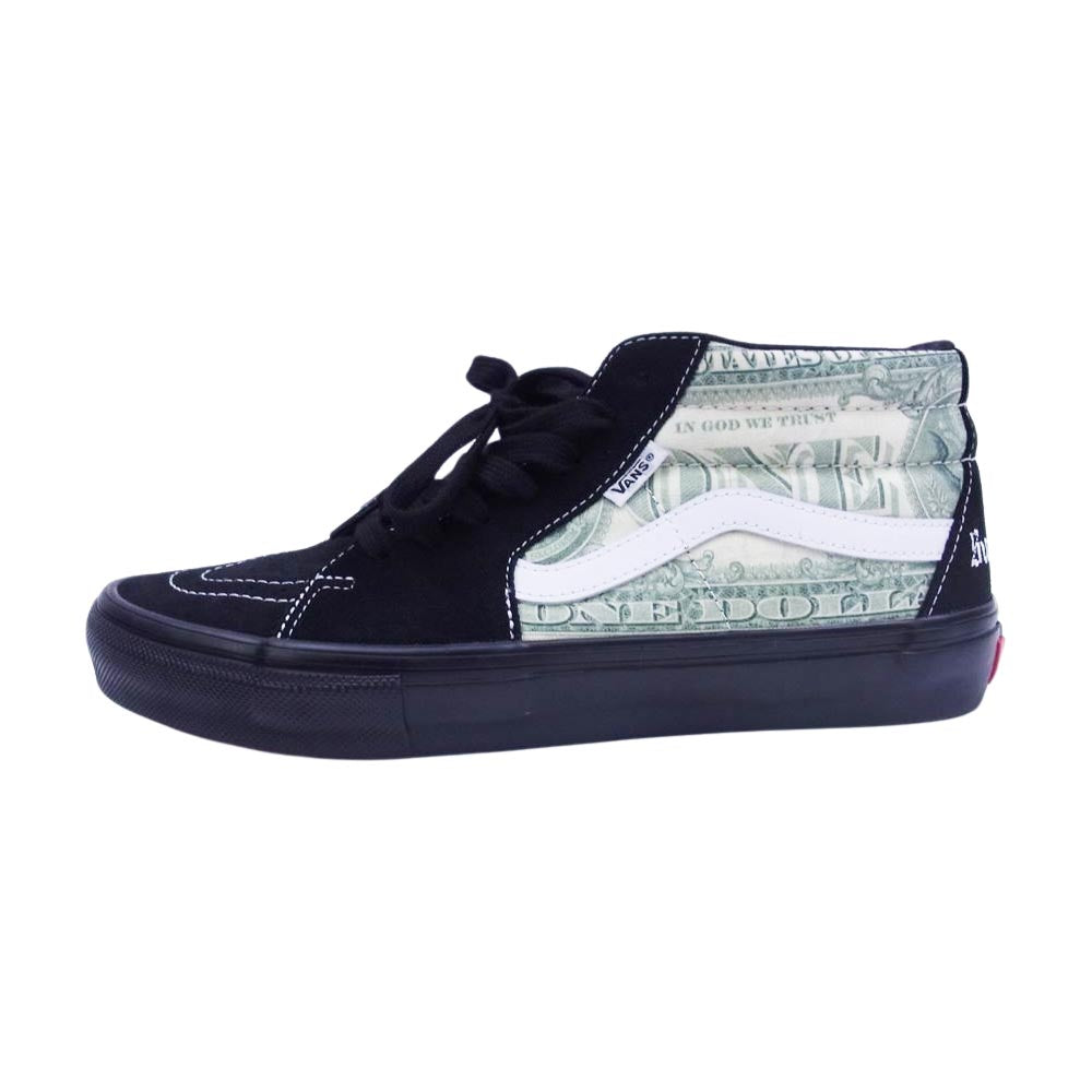 Supreme シュプリーム 23SS Vans Dollar Skate Grosso Mid バンズ ブラック系 グリーン系 27.5cm【中古】