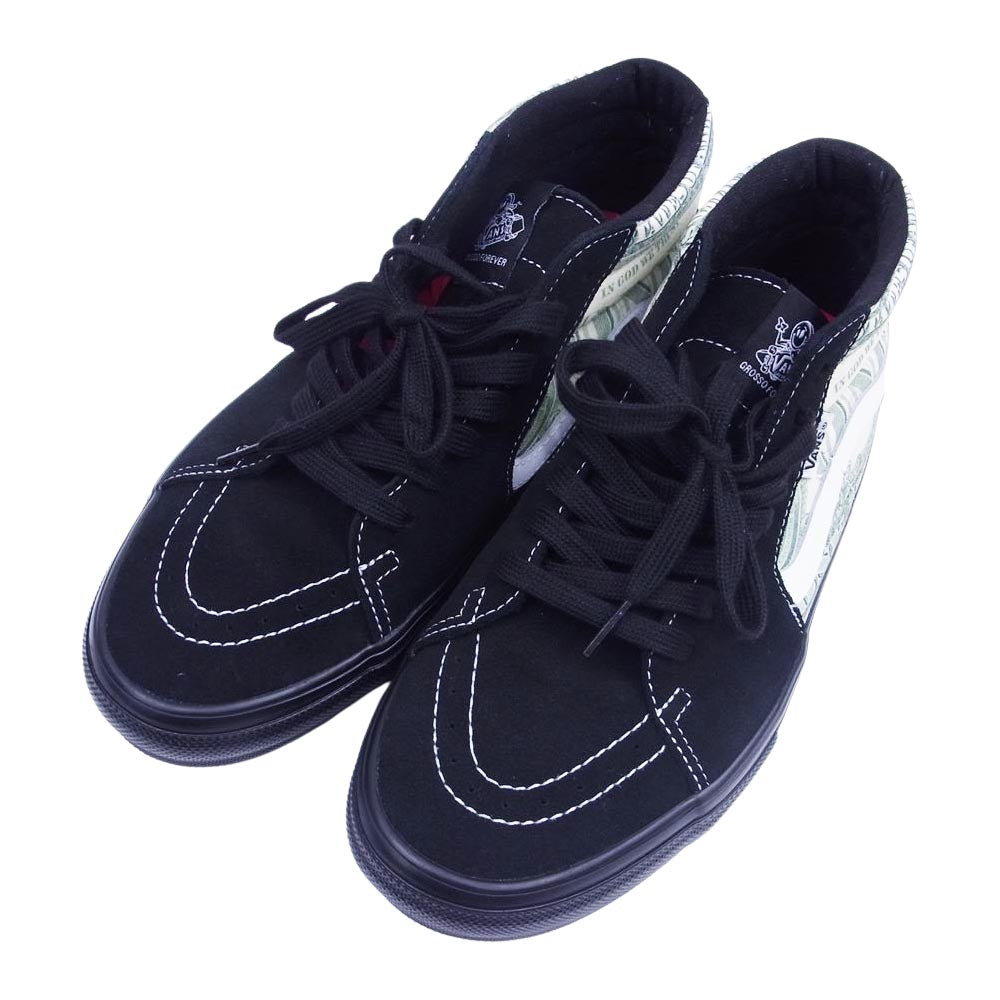 Supreme シュプリーム 23SS Vans Dollar Skate Grosso Mid バンズ ブラック系 グリーン系 27.5cm【中古】