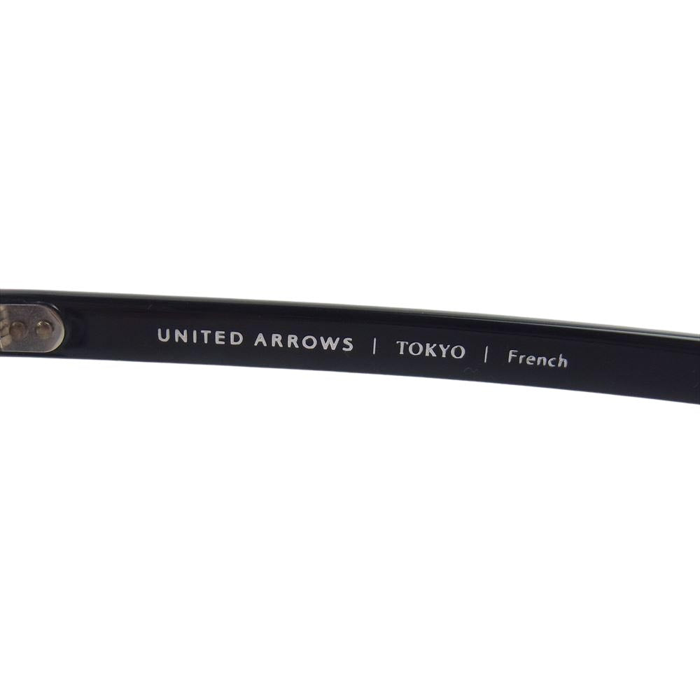 カネコオプティカル UNITED ARROWS French ユナイテッドアローズ フレンチ 黒フレーム メガネ 眼鏡 ブラック系【中古】