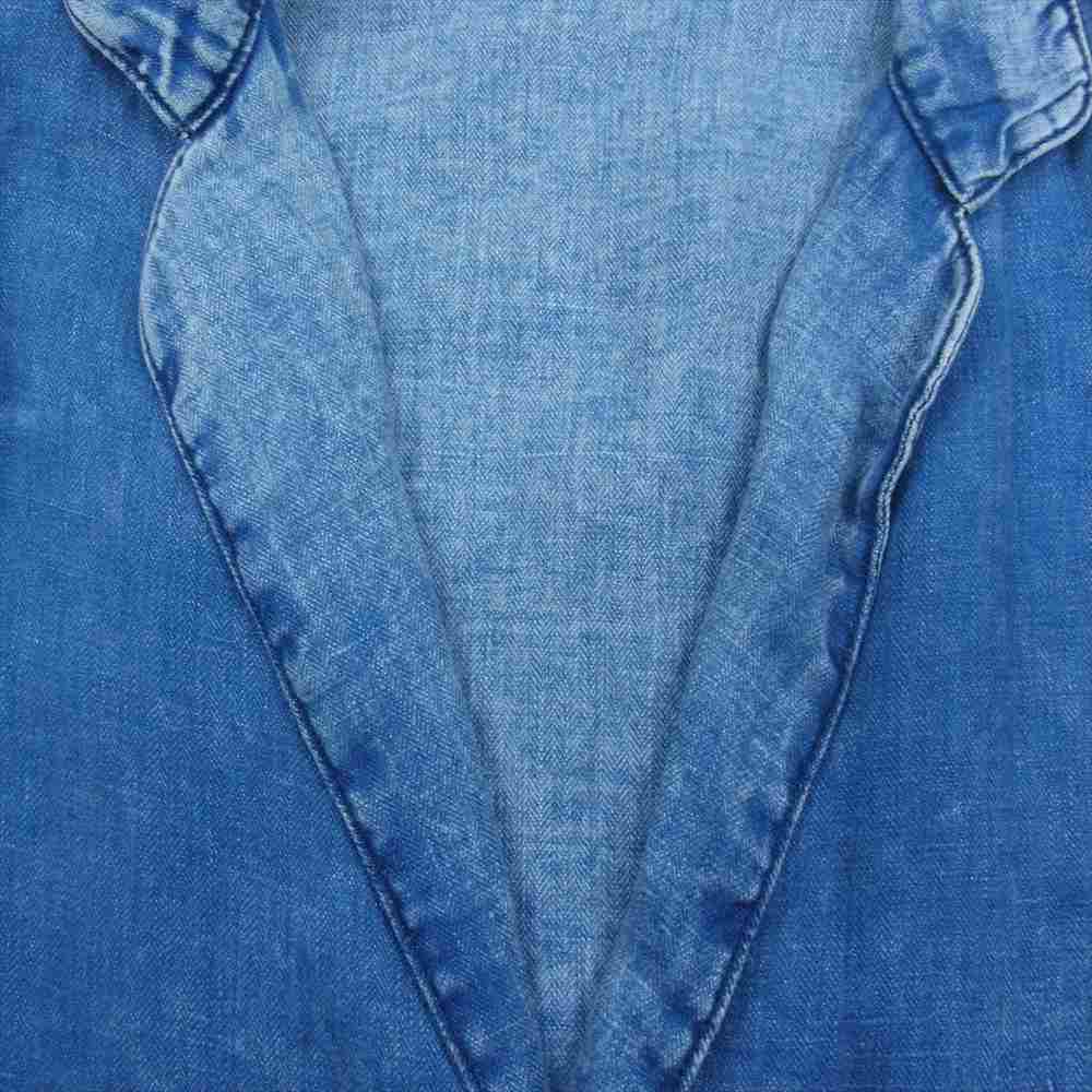 PORTER CLASSIC ポータークラシック 23SS PC-021-2198-41-3 INDIGO LINEN WIDE JACKET インディゴ リネン ワイド ジャケット インディゴブルー系 3【中古】