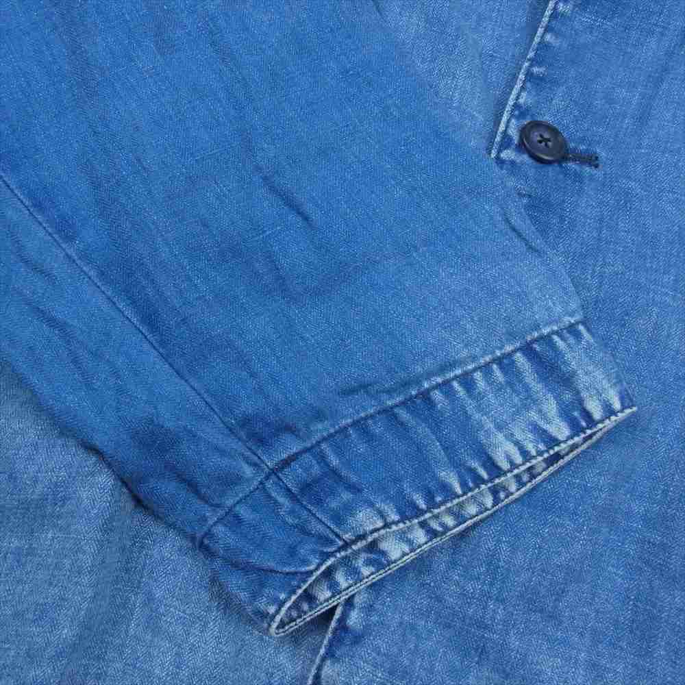 PORTER CLASSIC ポータークラシック 23SS PC-021-2198-41-3 INDIGO LINEN WIDE JACKET インディゴ リネン ワイド ジャケット インディゴブルー系 3【中古】