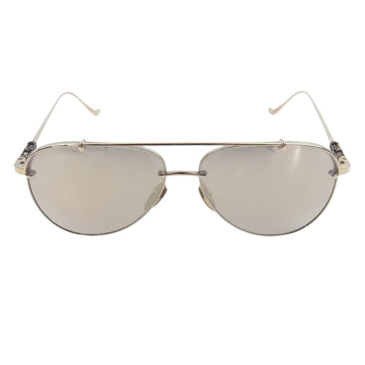 CHROME HEARTS クロムハーツ（原本無） SLURPSTICK ティアドロップ メタルフレーム 眼鏡 メガネ サングラス シルバー系【中古】