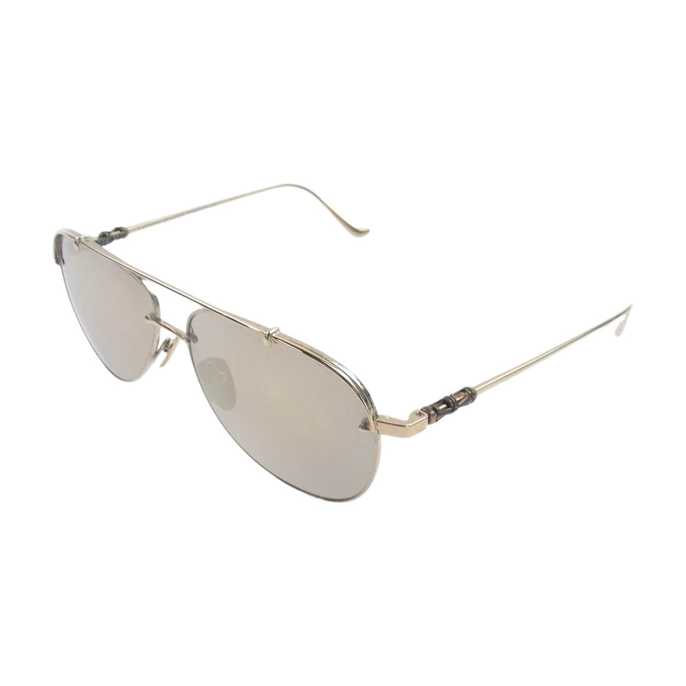 CHROME HEARTS クロムハーツ（原本無） SLURPSTICK ティアドロップ メタルフレーム 眼鏡 メガネ サングラス シルバー系【中古】