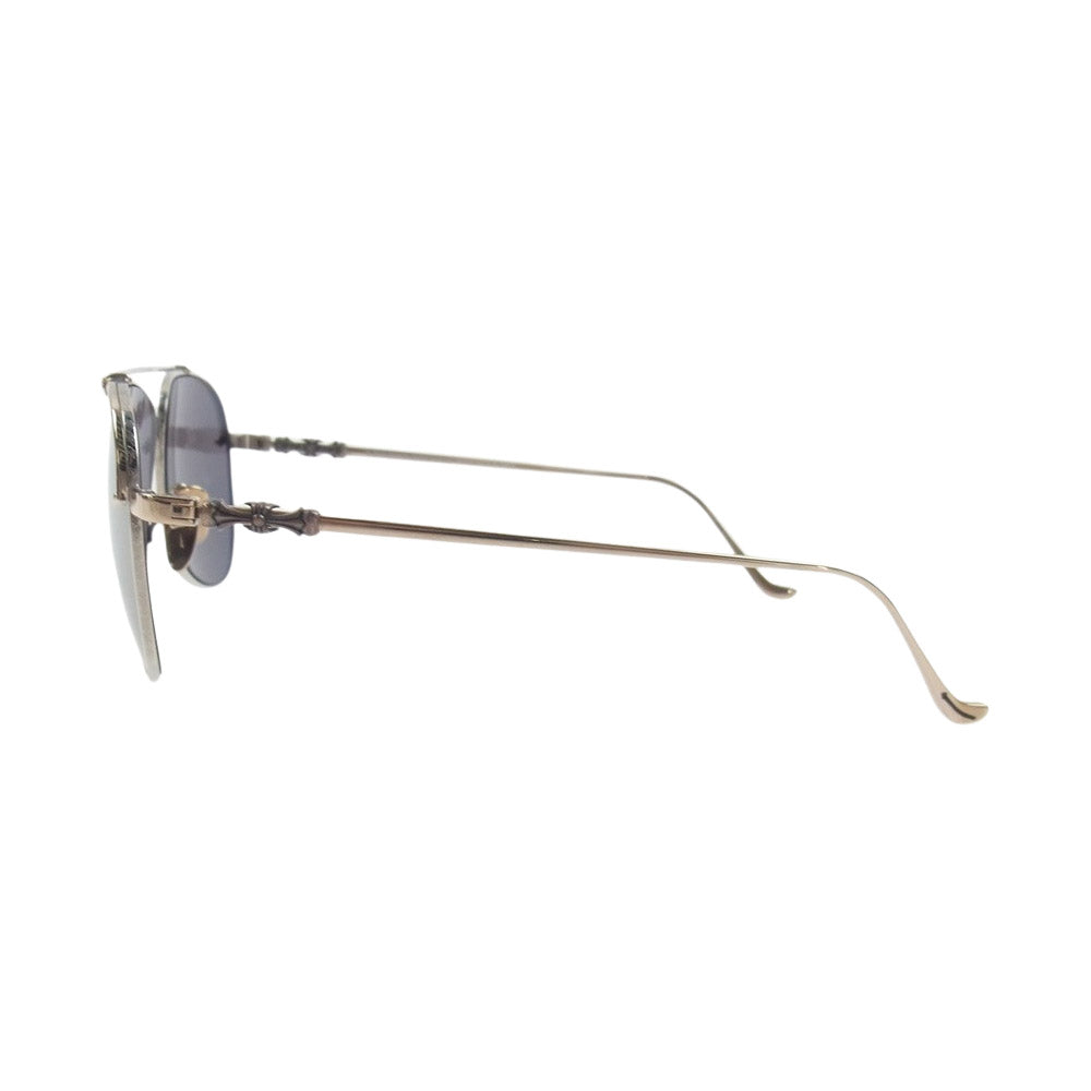 CHROME HEARTS クロムハーツ（原本無） SLURPSTICK ティアドロップ メタルフレーム 眼鏡 メガネ サングラス シルバー系【中古】