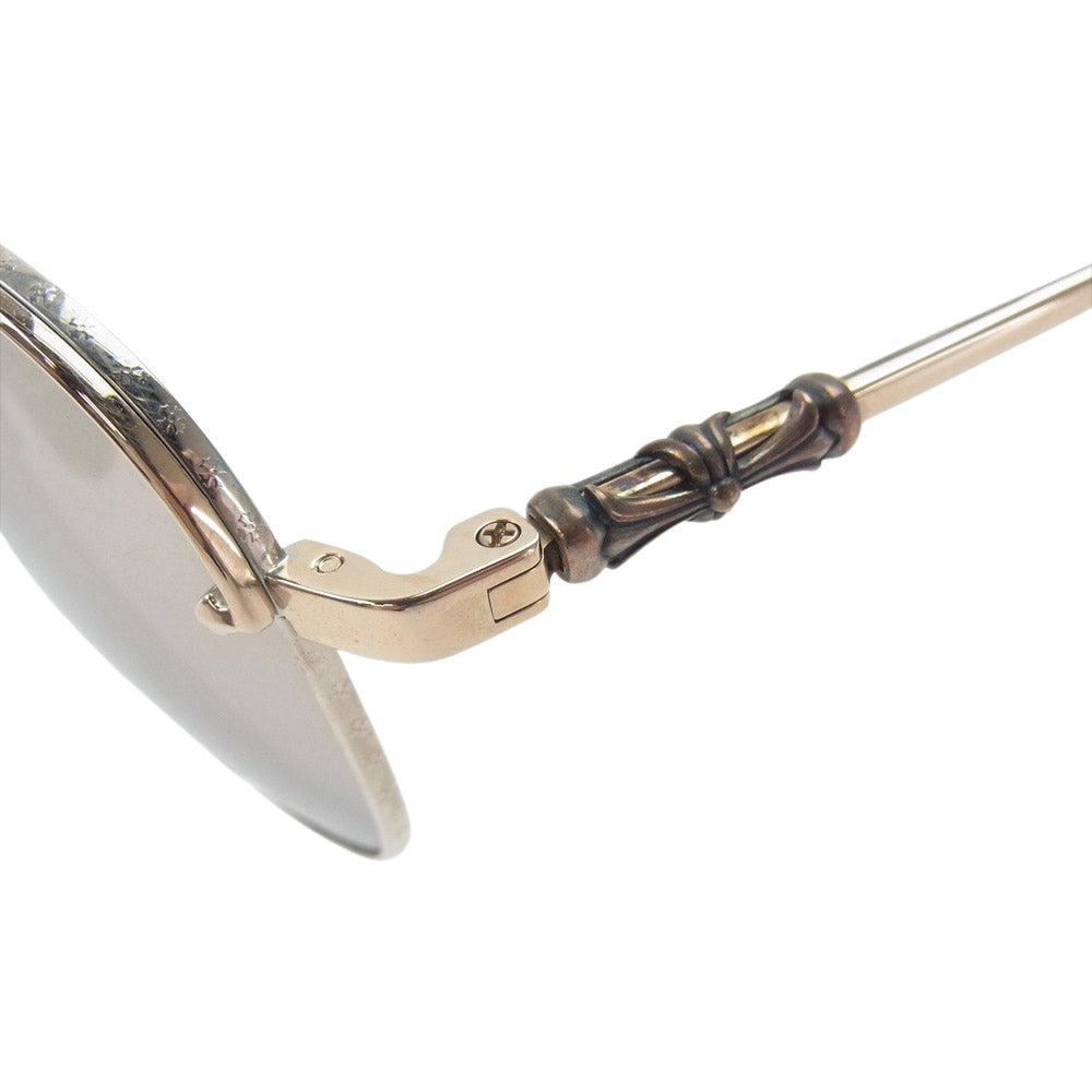 CHROME HEARTS クロムハーツ（原本無） SLURPSTICK ティアドロップ メタルフレーム 眼鏡 メガネ サングラス シルバー系【中古】