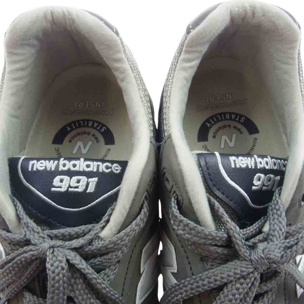 NEW BALANCE ニューバランス M991GNS MADE IN ENGLAND 英国製 ローカット スニーカー グレー系 UK8【中古】