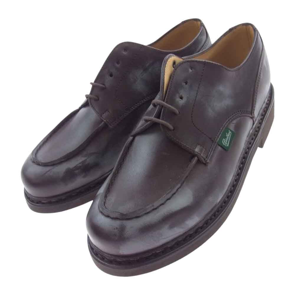 Paraboot パラブーツ 710707 CHAMBORD TEX MARRON LIS CAFE シャンボード ドレス シューズ レザー ブラウン系 6.5【極上美品】【中古】