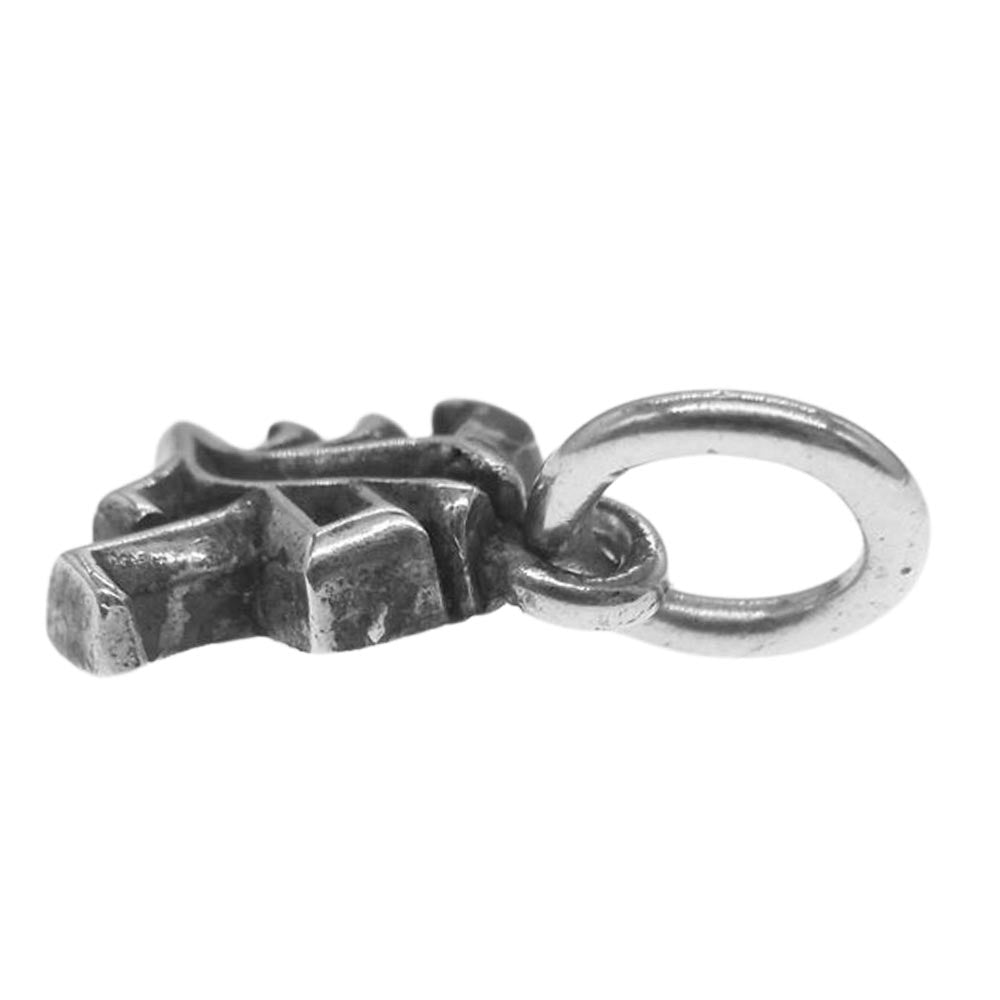 CHROME HEARTS クロムハーツ（原本無） STACK ALPHABET アルファベット スタックチャーム R イニシャル シルバー ネックレス トップ シルバー系【中古】