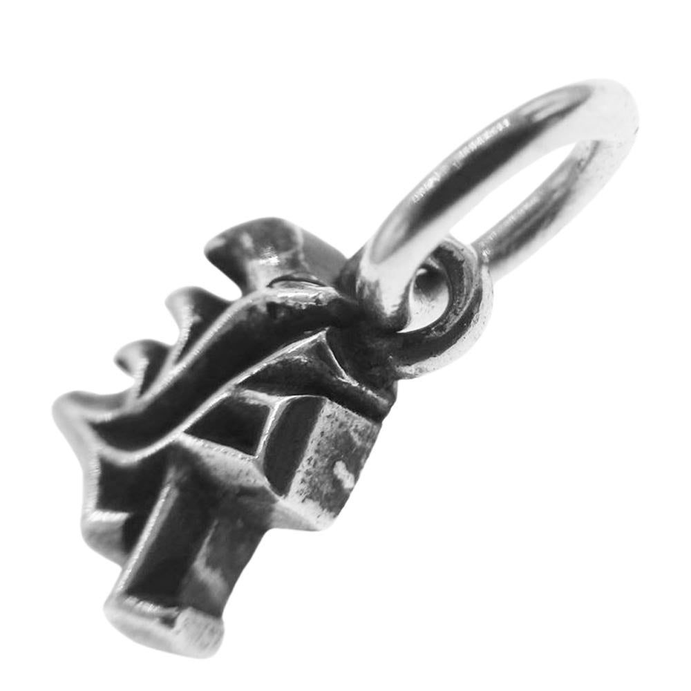 CHROME HEARTS クロムハーツ（原本無） STACK ALPHABET アルファベット スタックチャーム R イニシャル シルバー ネックレス トップ シルバー系【中古】