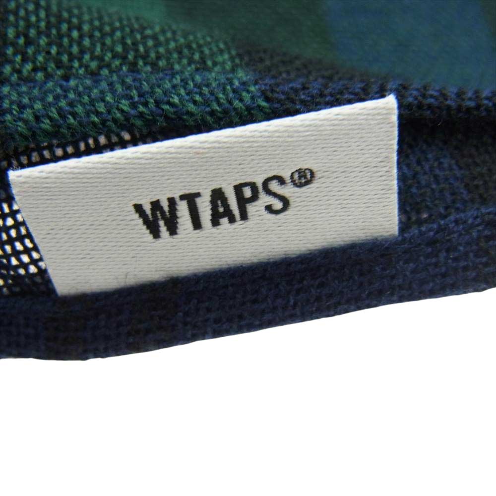 WTAPS ダブルタップス 222BXDT-AC01 Wrap Scarf Cotton Green  ラップ スカーフ グリーン ブラックウォッチ【極上美品】【中古】