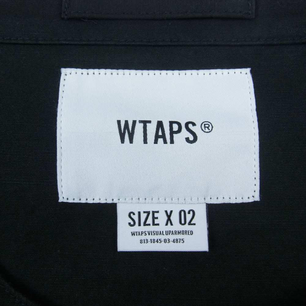 WTAPS ダブルタップス 20AW 202WVDT-SHM02 SCOUT LS COTTON WEATHER コットン ミリタリー ウェザー ノーカラー ジャケット ブラック系 02【美品】【中古】