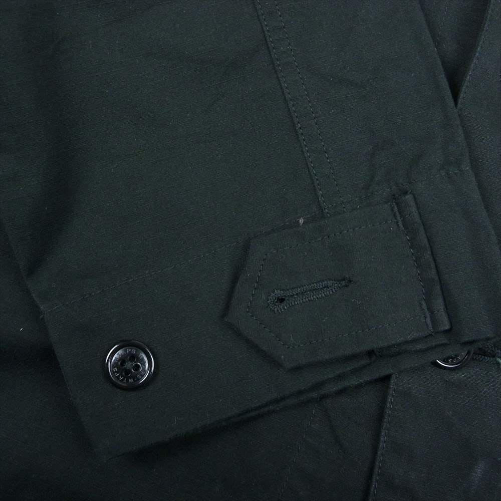 WTAPS ダブルタップス 20AW 202WVDT-SHM02 SCOUT LS COTTON WEATHER コットン ミリタリー ウェザー ノーカラー ジャケット ブラック系 02【美品】【中古】
