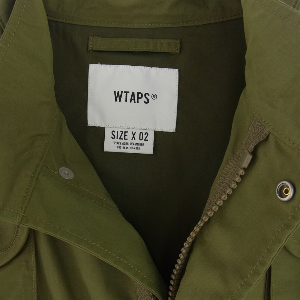 WTAPS ダブルタップス 20AW 202BRDT-JKM01 MODULAR JACKET NYCO TUSSAH モジュラー ジャケット オリーブドラブ カーキ系 02【極上美品】【中古】