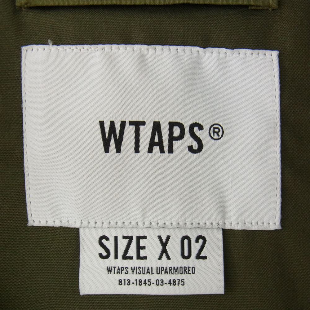 WTAPS ダブルタップス 20AW 202BRDT-JKM01 MODULAR JACKET NYCO TUSSAH モジュラー ジャケット オリーブドラブ カーキ系 02【極上美品】【中古】