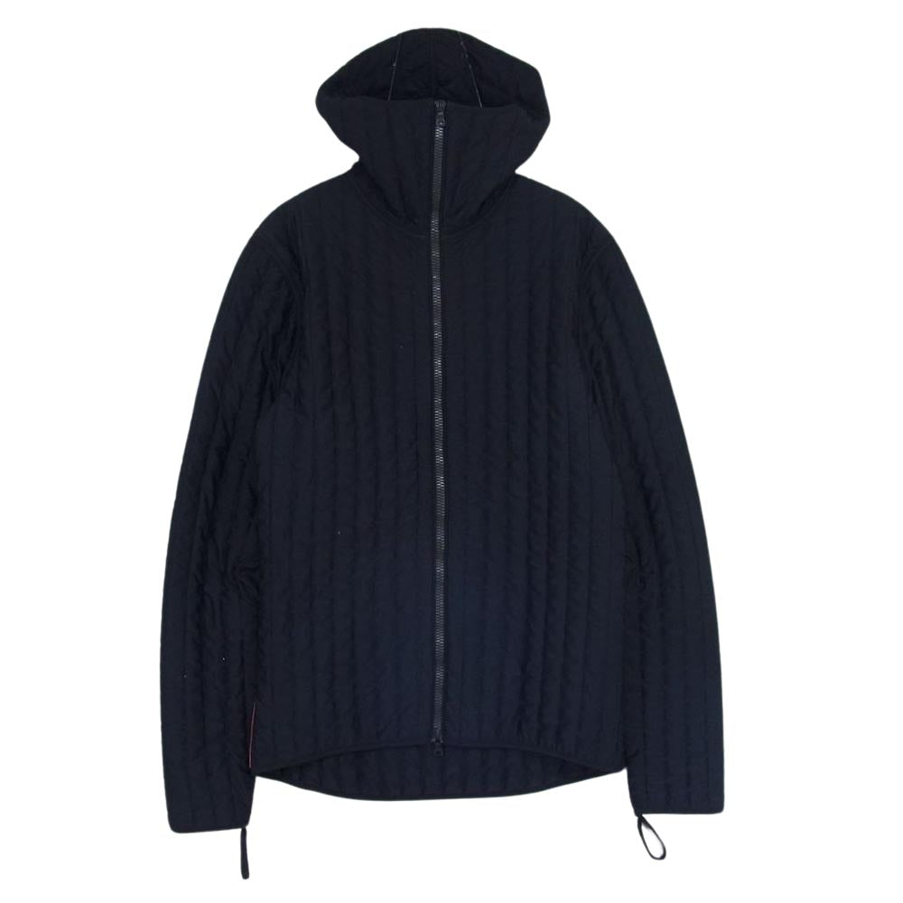 PRADA SPORTS プラダスポーツ エルボーパッチ 中綿 ジャケット ネイビー系 M【中古】