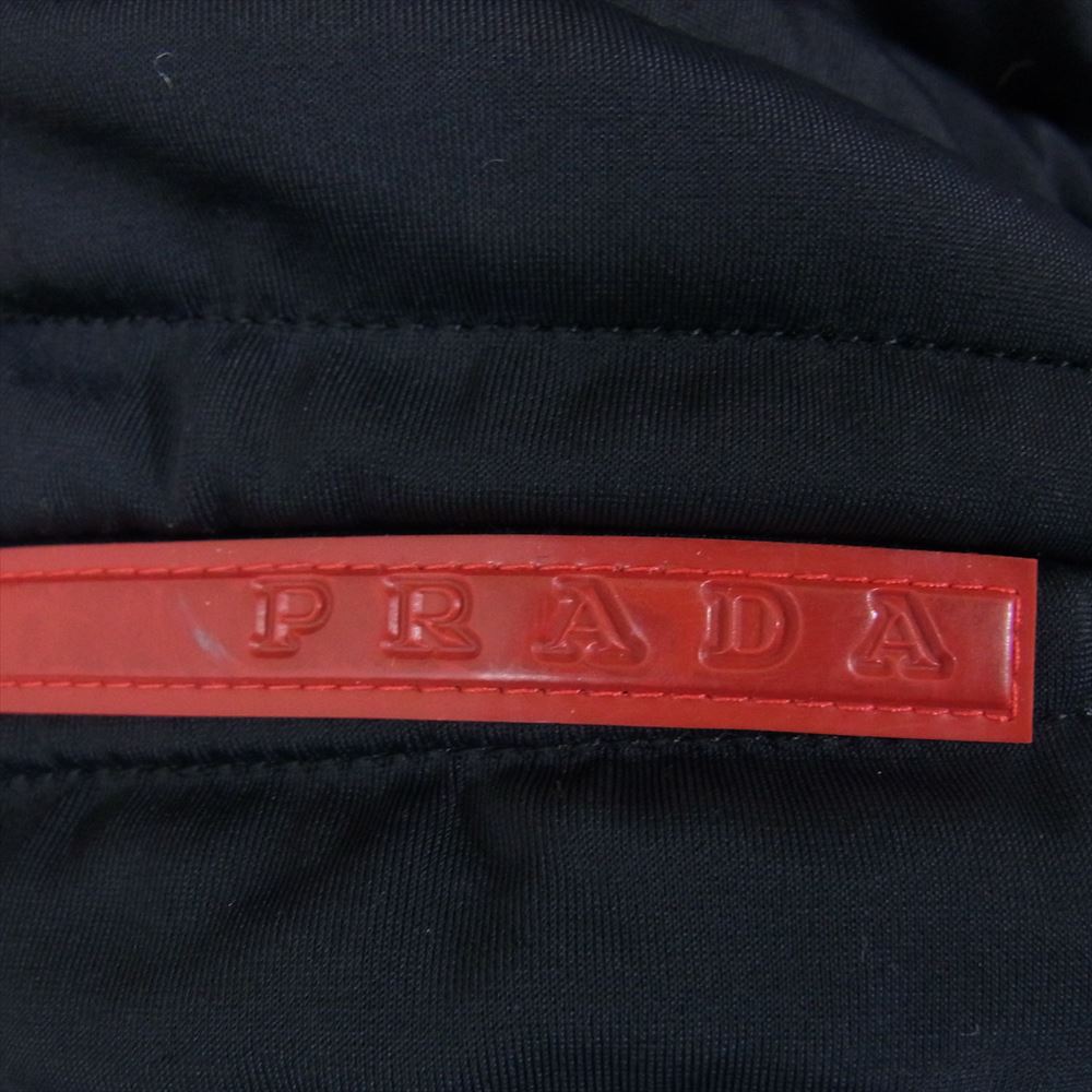 PRADA SPORTS プラダスポーツ エルボーパッチ 中綿 ジャケット ネイビー系 M【中古】
