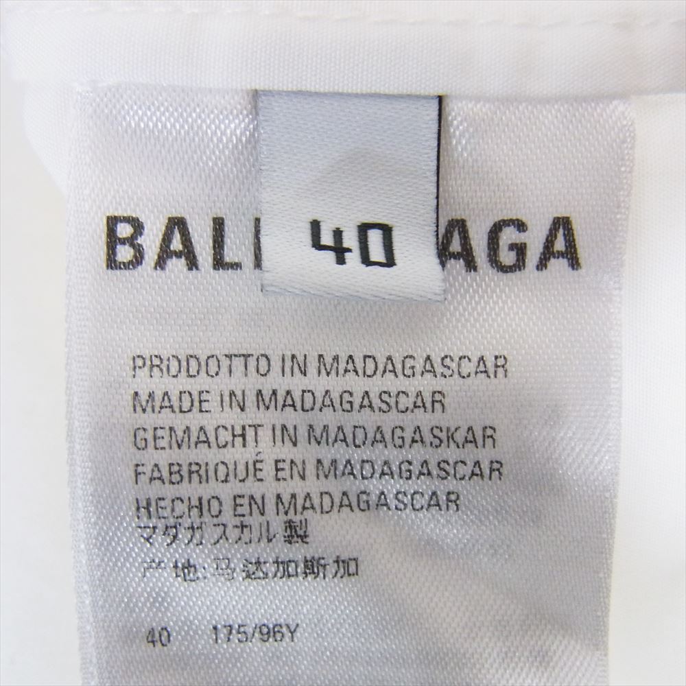 BALENCIAGA バレンシアガ 681688 ボタンダウン 長袖シャツ ホワイト系 40【中古】