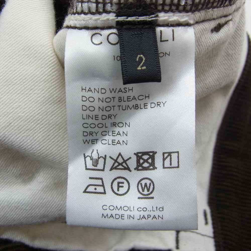 COMOLI コモリ 21AW U03-03010 コーデュロイ 5P パンツ ブラウン系 2【中古】