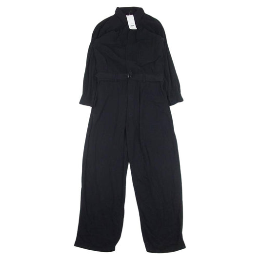 COMOLI コモリ 23SS X01-01010 シルクネップ オールインワン ツナギ ブラック系 1【中古】