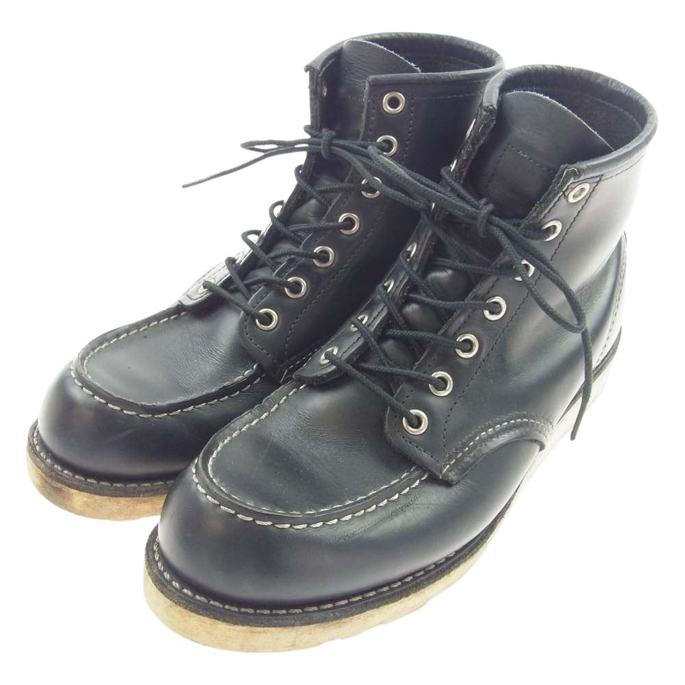 RED WING レッドウィング 8130 CLASSIC MOC TOE BOOT アイリッシュセッター クラシック モックトゥ ワーク ブーツ ブラック系 25.5cm【中古】