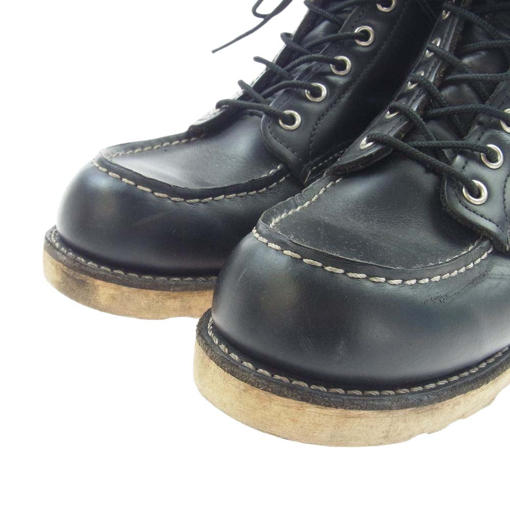 RED WING レッドウィング 8130 CLASSIC MOC TOE BOOT アイリッシュセッター クラシック モックトゥ ワーク ブーツ ブラック系 25.5cm【中古】