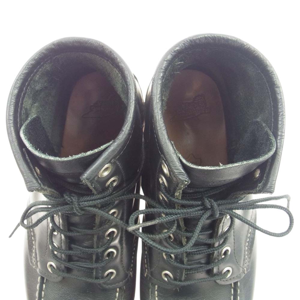 RED WING レッドウィング 8130 CLASSIC MOC TOE BOOT アイリッシュセッター クラシック モックトゥ ワーク ブーツ ブラック系 25.5cm【中古】