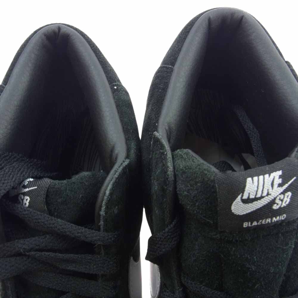 NIKE ナイキ 310801-011 BLAZER SB ブレザー エスビー ハイカット スニーカー ブラック系 ホワイト系 27cm【中古】
