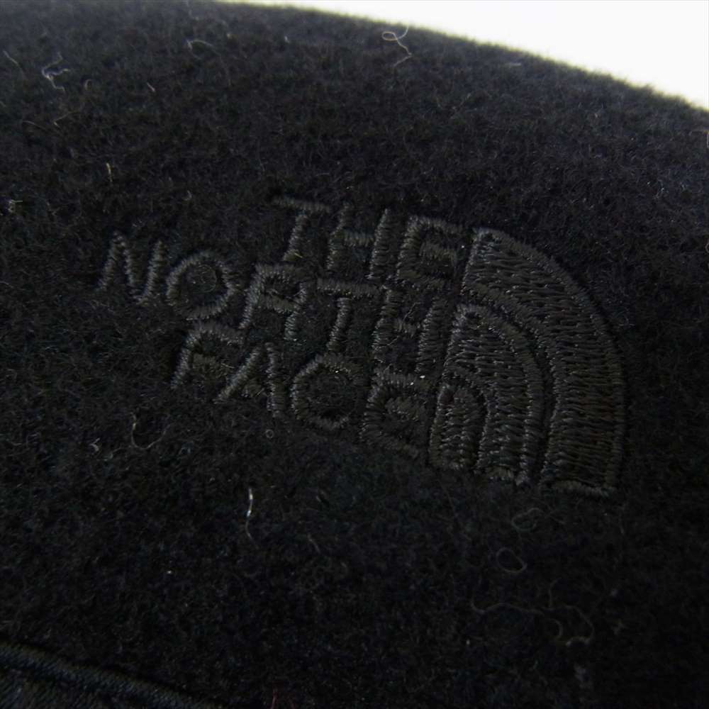 THE NORTH FACE ノースフェイス NNW42261 Mica Beret ミカベレー ウール ベレー帽 キャップ ブラック系 FREE【中古】