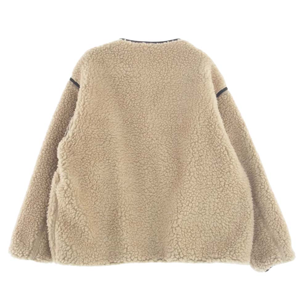 THE NORTH FACE ノースフェイス PURPLE LABEL パープルレーベル Wool Boa Fleece Field Cardigan ウール ボア フリース フィールド カーディガン ジャケット ベージュ系 カーキ系 M【中古】