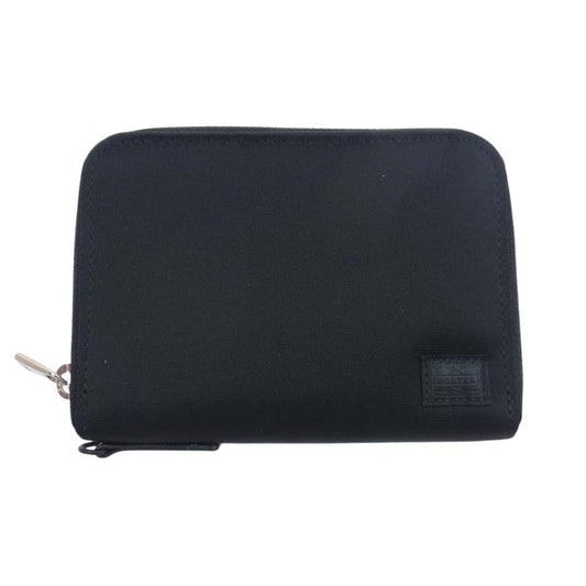 PORTER ポーター LIFT リフト ナイロン 二つ折り 財布 ウォレット ブラック系【中古】