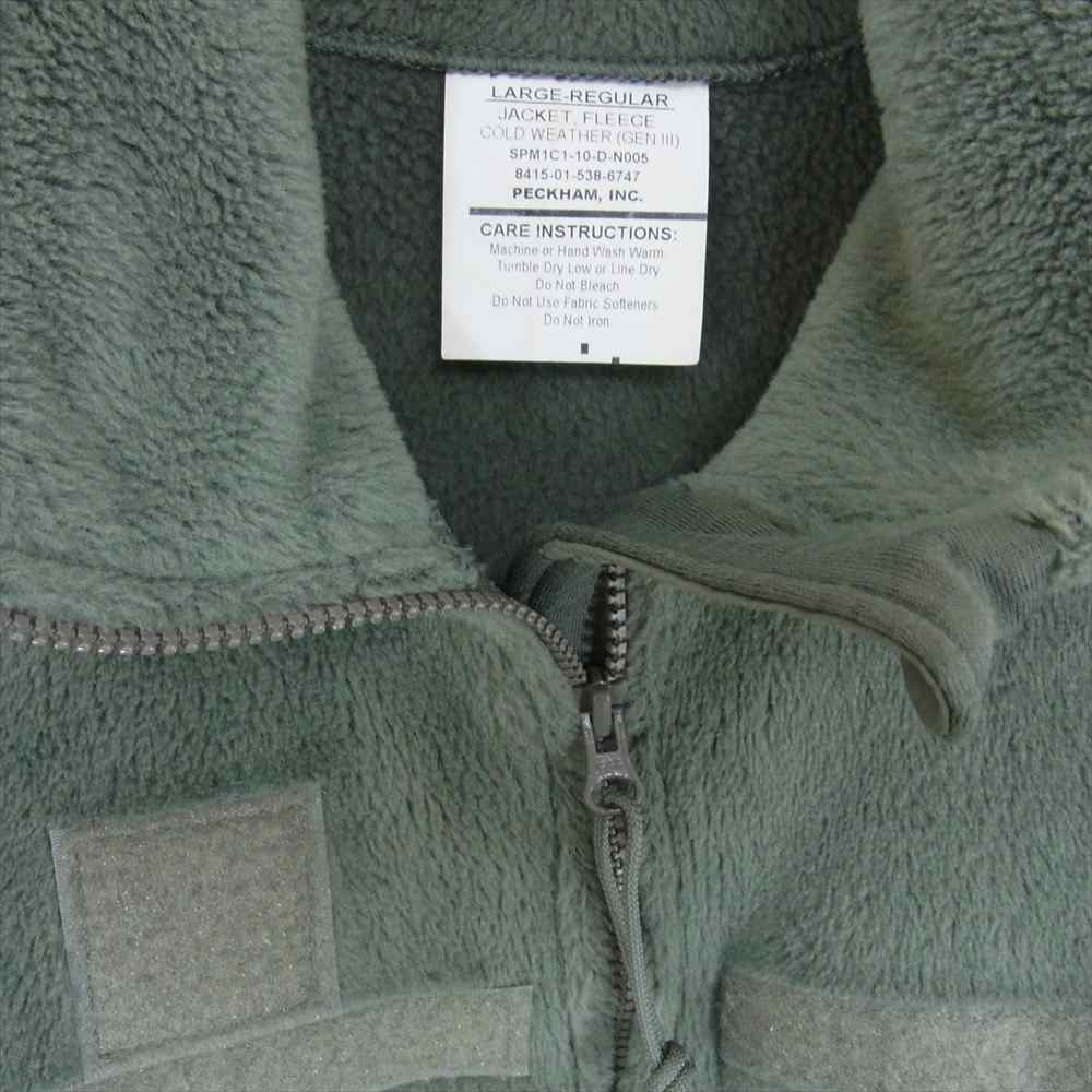 ユーエスアーミー 8415-01-538-6747 ECWCS Level3 エクワックス レベル3 ポーラテック フリースジャケット グレー系 L【中古】