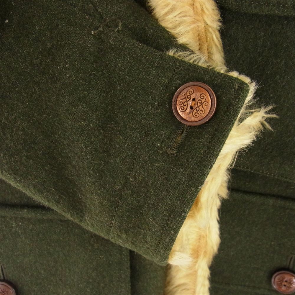 NUMBER(N)INE ナンバーナイン 03AW カート期 裏地総モヘアファー ウールメルトン ジャケット グリーン系 3【中古】