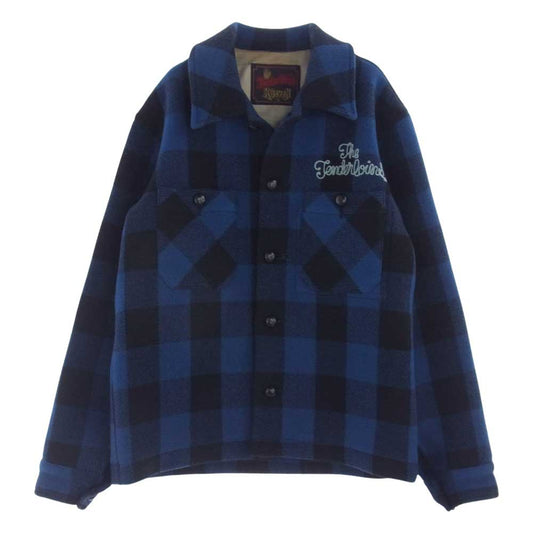 TENDERLOIN テンダーロイン 08AW  T-BUFFALO バッファロー ブロック チェック ジャケット ブラック系 ブルー系 S【中古】