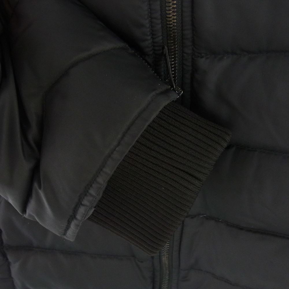 SAINT LAURENT サンローラン 14AW 354714 Y574F エディ期 Hedi Slimane レザー切替 ダウンジャケット ブラック系 44【中古】