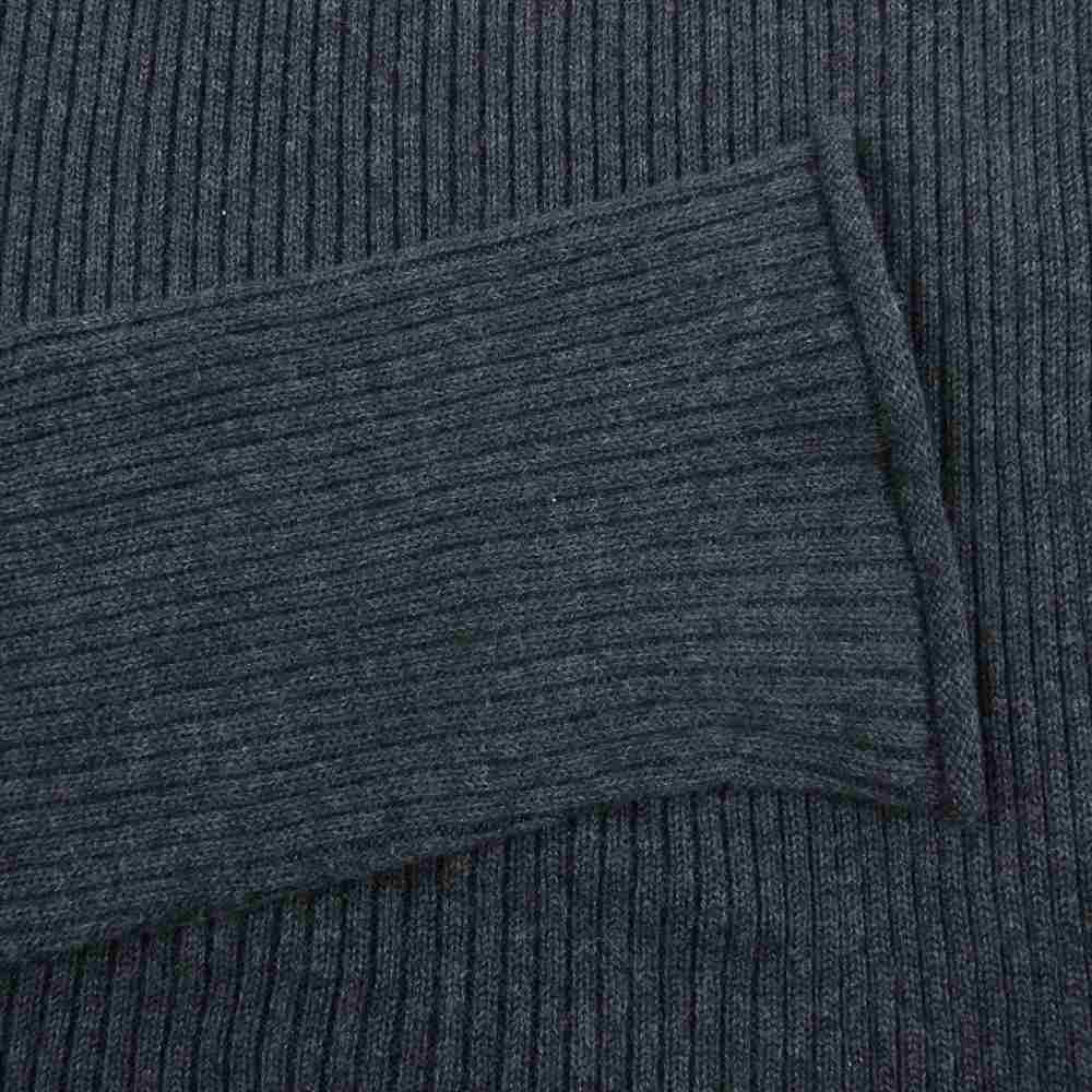 ザニューハウス COTTON CASHMERE LONG SLEEVE コットンカシミヤ ロングスリーブ ハイネック ニット グレー系 F【中古】