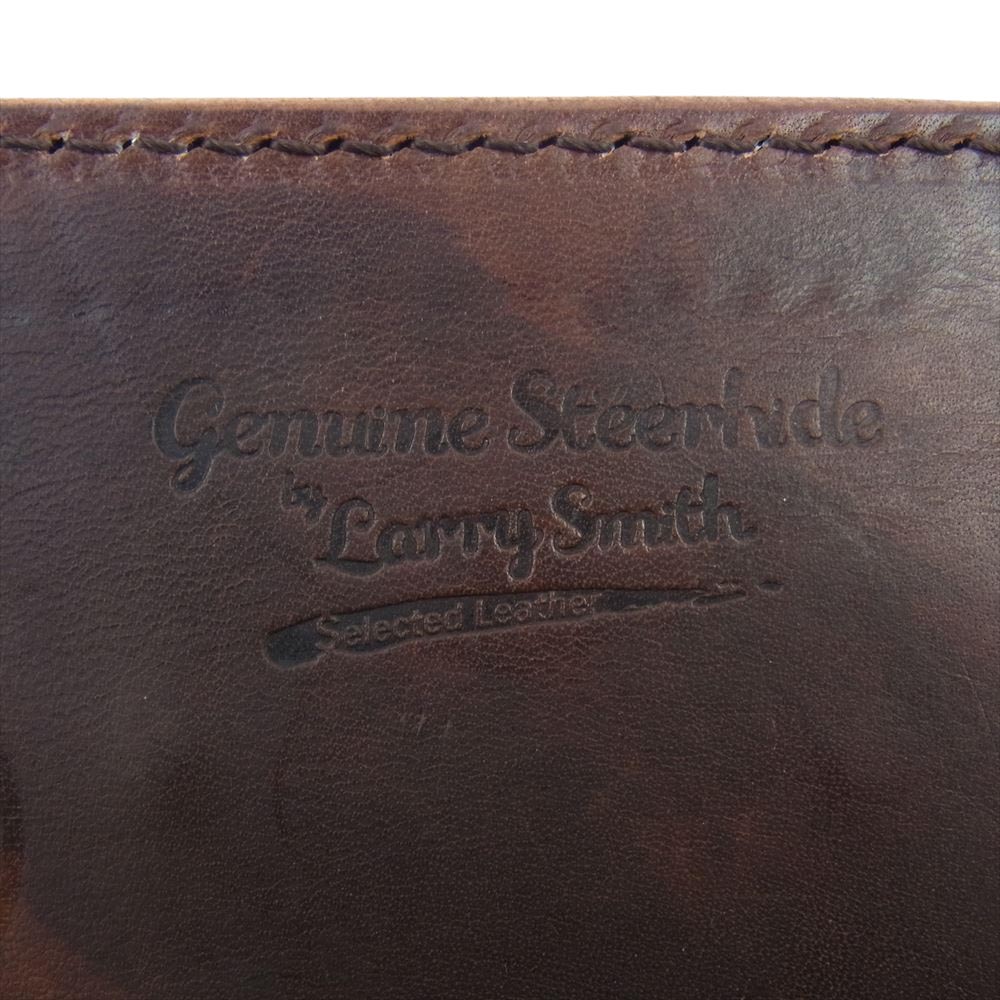 LARRY SMITH ラリースミス ターコイズ コンチョ トラッカー レザー ウォレット 長財布 ブラウン系【中古】