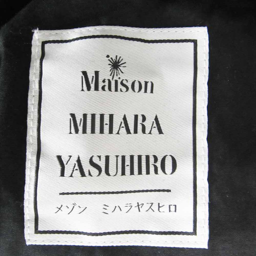 MIHARA YASUHIRO ミハラヤスヒロ A08BL041 フロントジップ レースアップ アノラックパーカー ブラック系 46【中古】