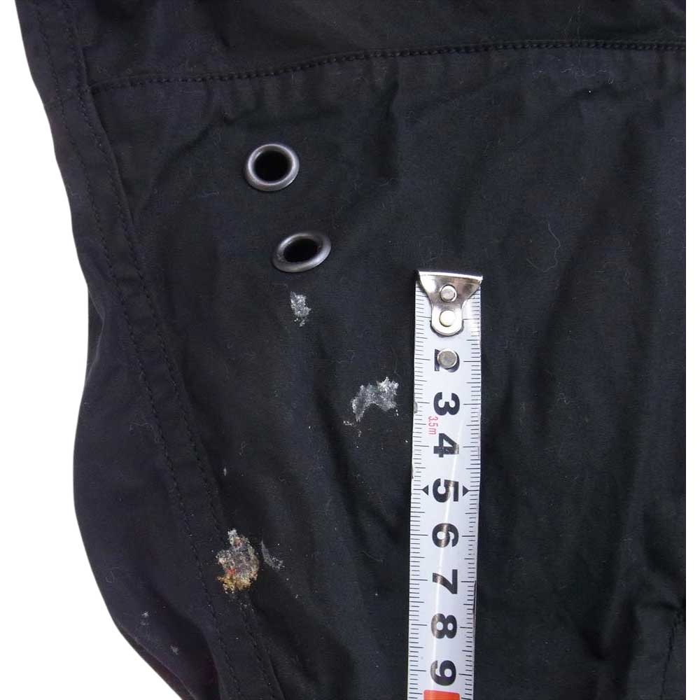 MIHARA YASUHIRO ミハラヤスヒロ A08BL041 フロントジップ レースアップ アノラックパーカー ブラック系 46【中古】
