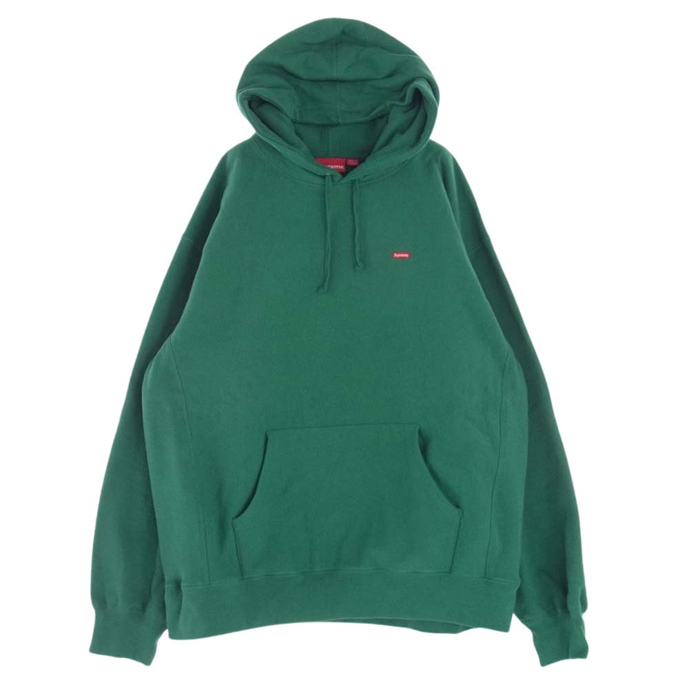Supreme シュプリーム 21AW Small Box Hooded Sweatshirt スモール ボックス フーディー スウェットシャツ ライト パイン グリーン系 XXLarge【中古】