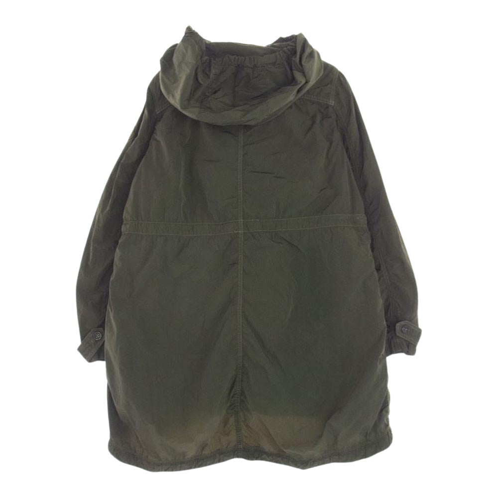 MONCLER モンクレール 410934971005 53290 SARCELLE サルセル ダウン ライナー付き ナイロン コート カーキ系 1【中古】