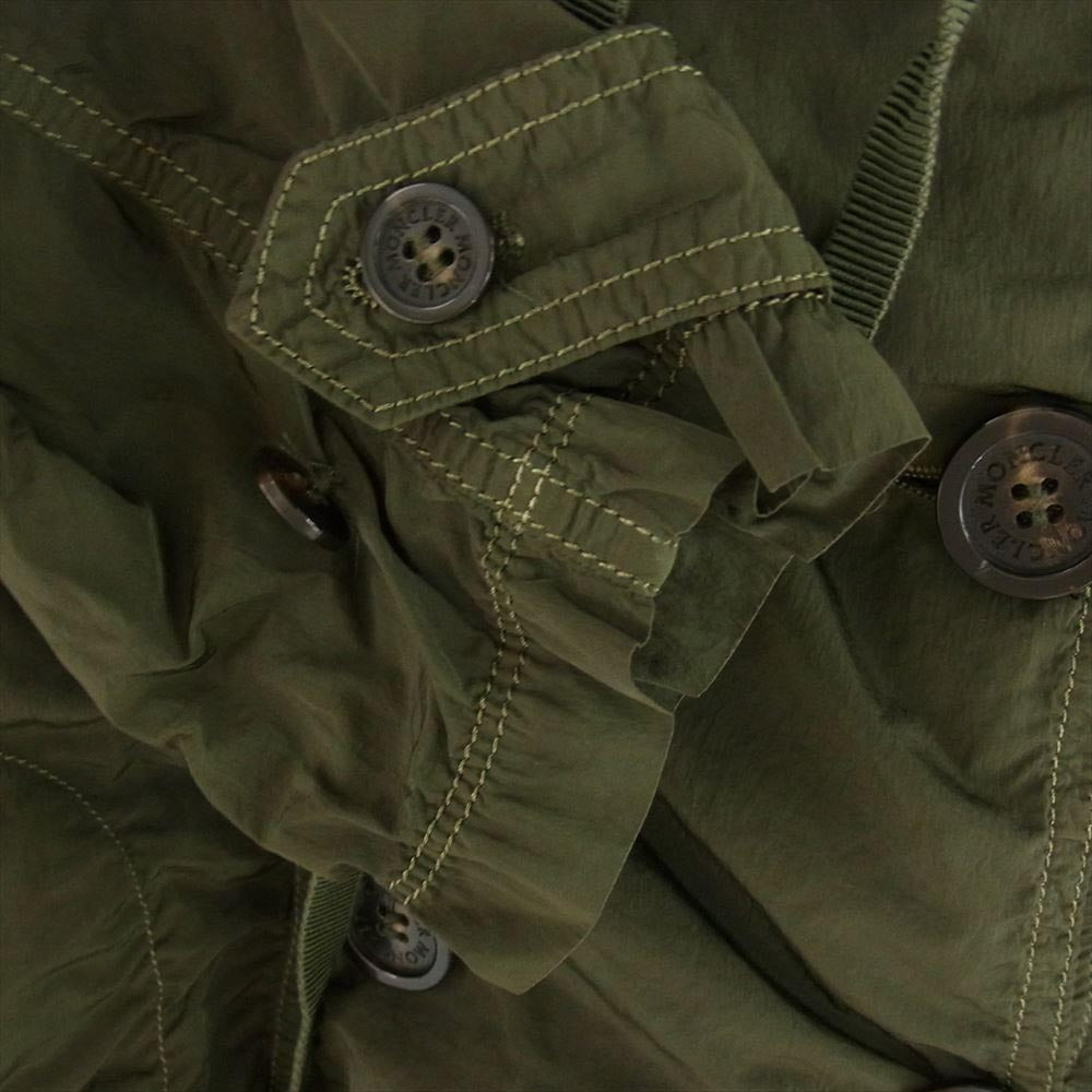 MONCLER モンクレール 410934971005 53290 SARCELLE サルセル ダウン ライナー付き ナイロン コート カーキ系 1【中古】